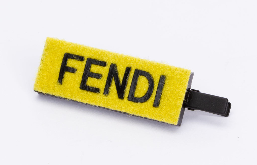 Fendi Velcro Hairclip Yellow