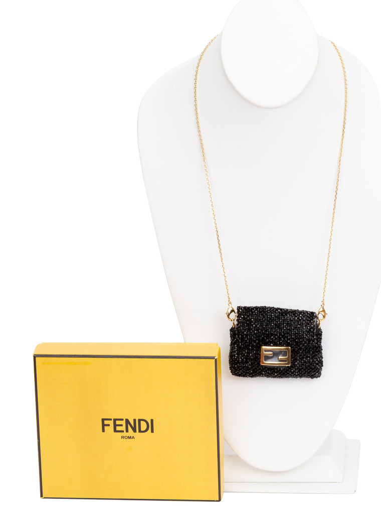 Fendi Micro Seabeads Baguette Necklace