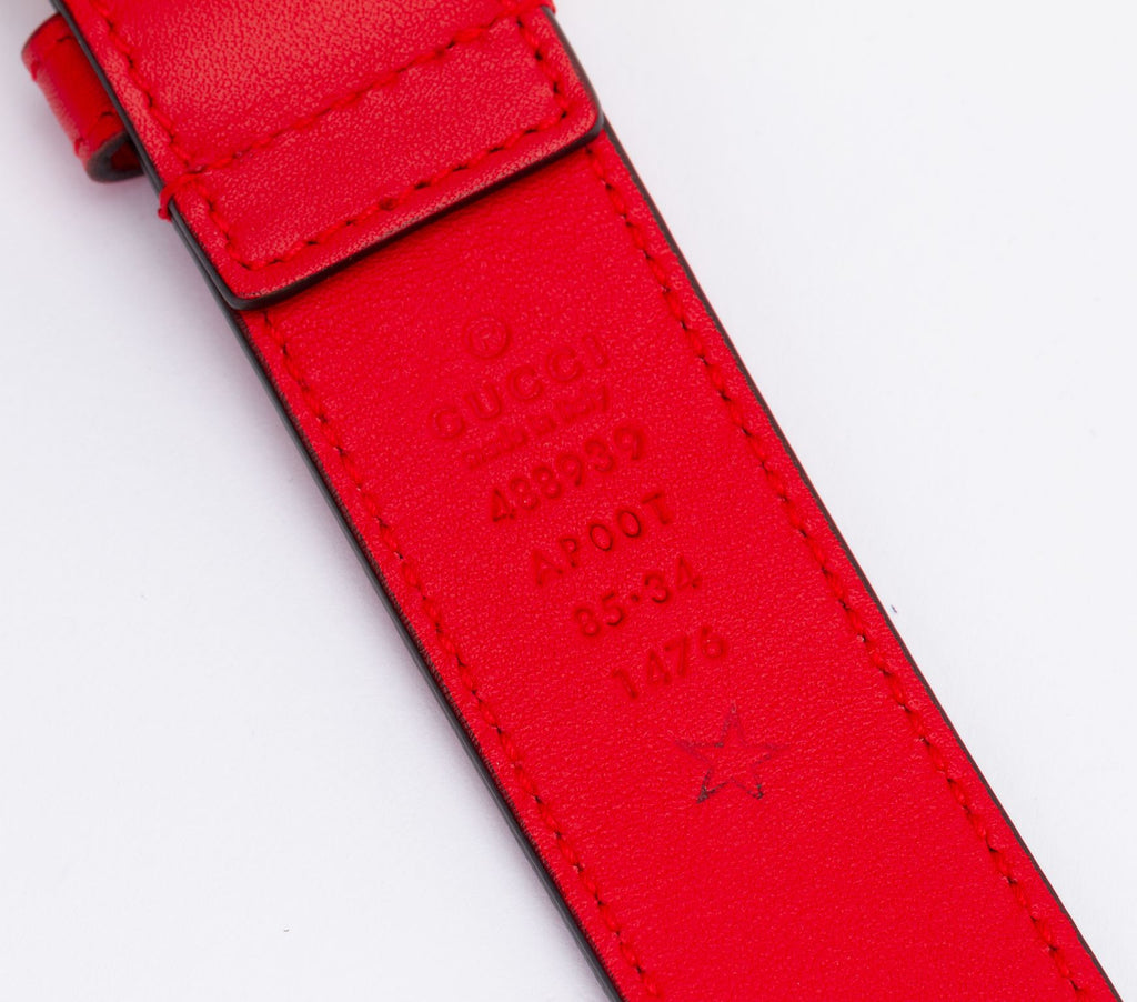 Gucci Leather Belt with Horse-bit Detail