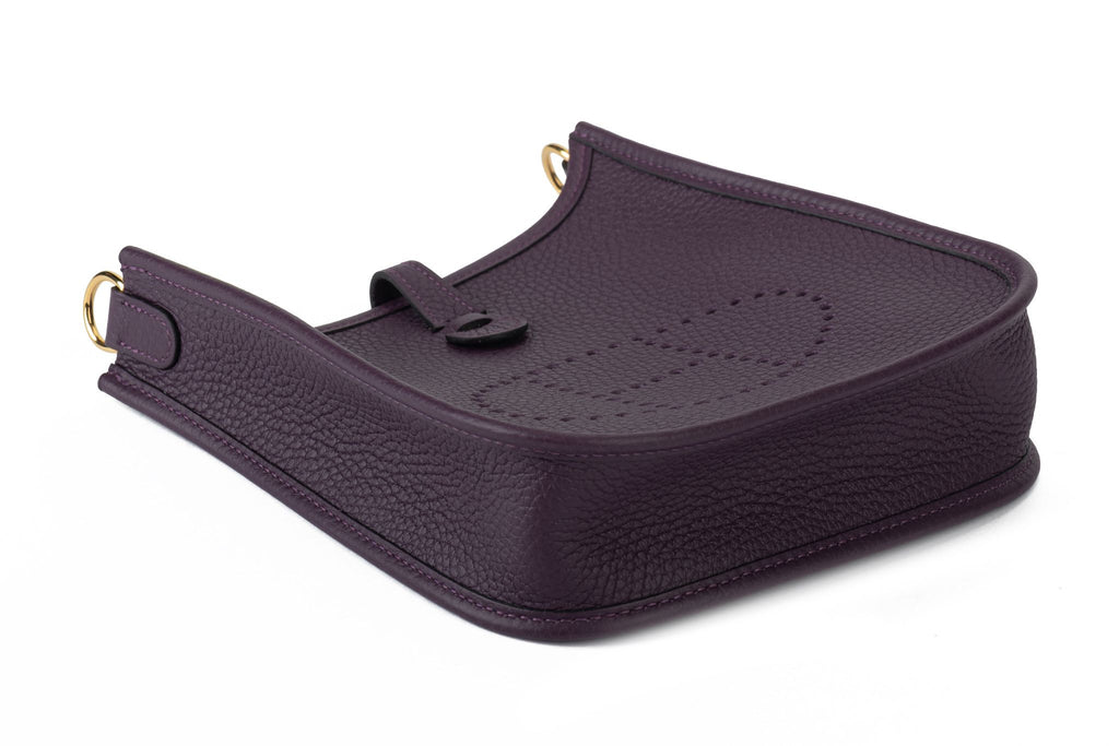 Hermes BNIB Cassis Mini Evelyne Gold