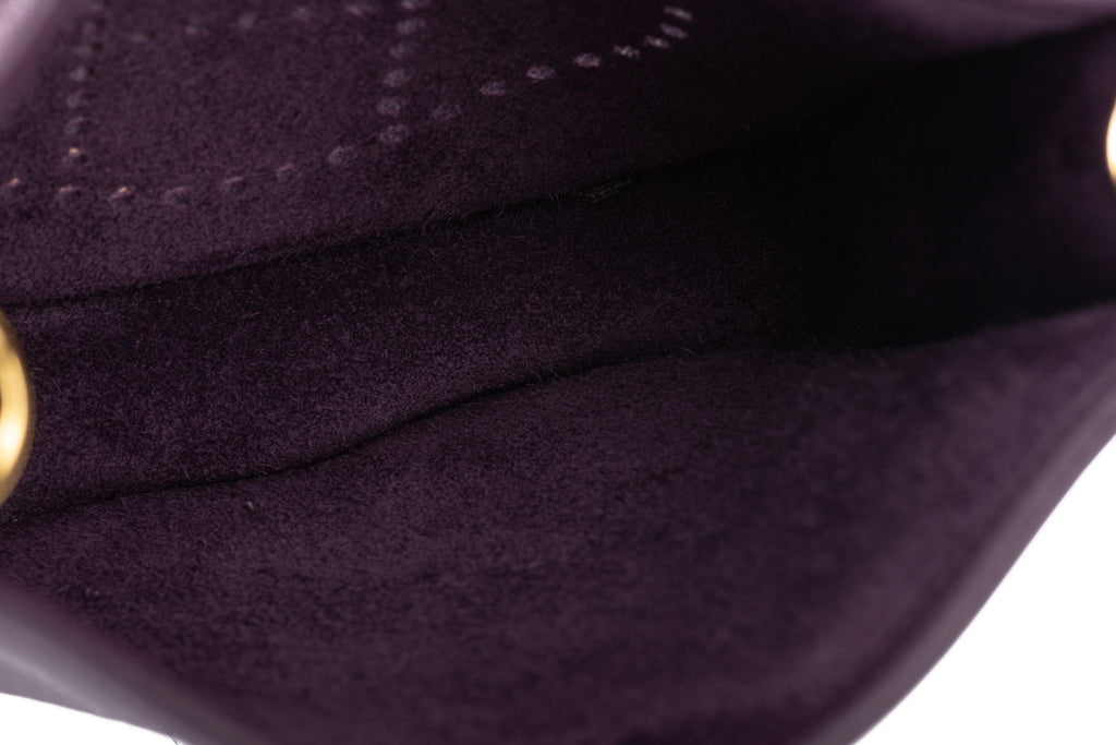 Hermes BNIB Cassis Mini Evelyne Gold