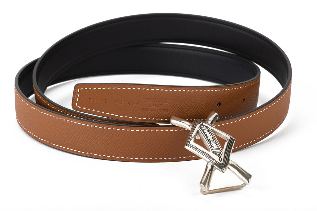 Hermès BNIB Reversible Tuareg Thin Belt