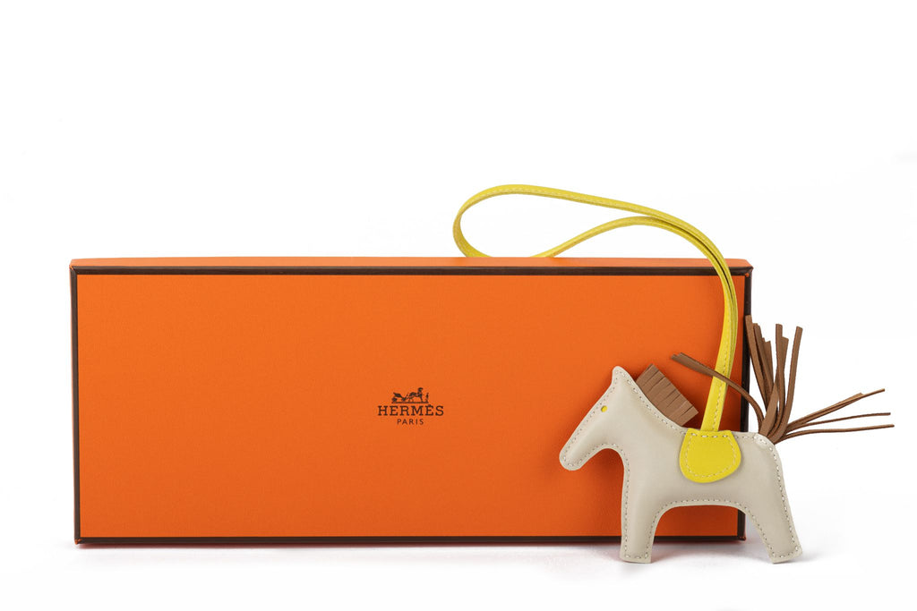 Hermès BNIB SM Rodeo Charm Craie
