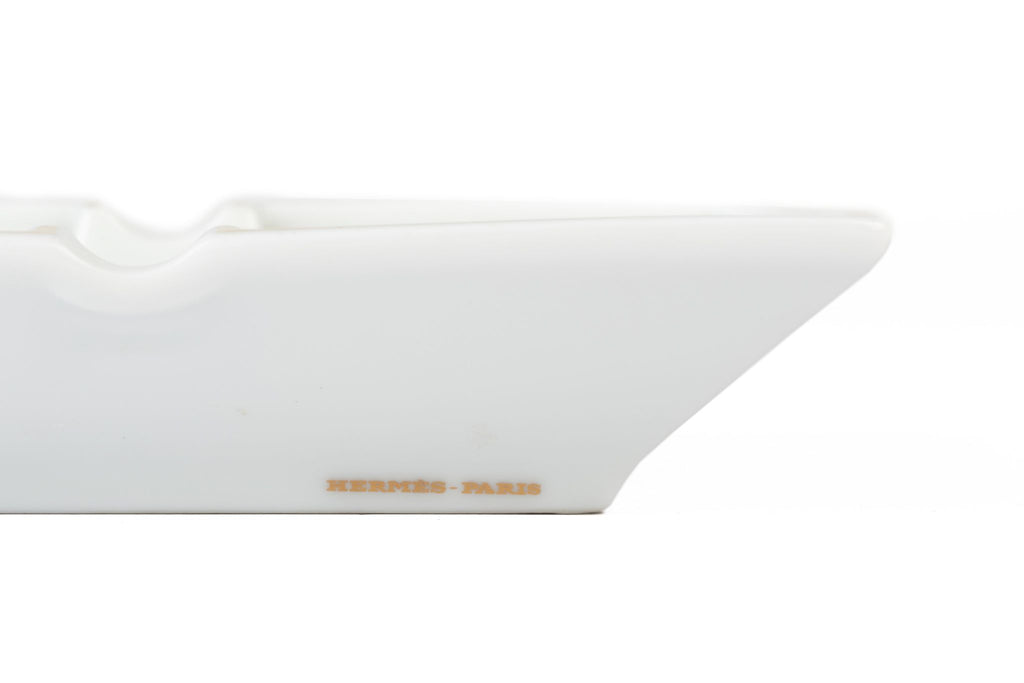 Hermès White Green Water Lili Ashtray