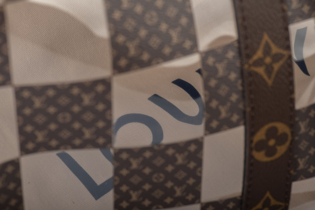 Vuitton BNIB Monogram Chess Keepall 50