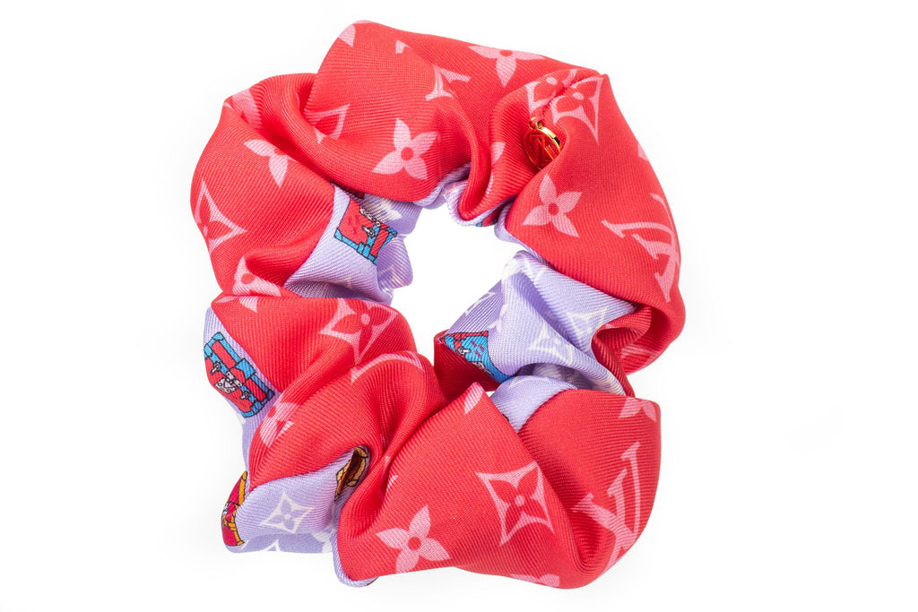 Vuitton BNIB SM Silk Bicolor Scrunchie