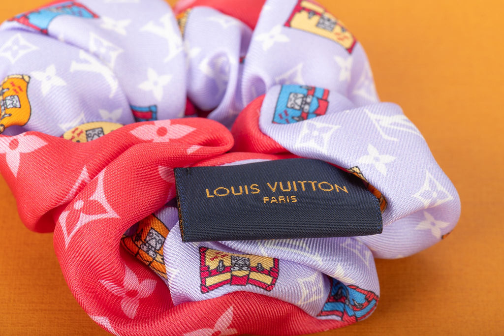 Vuitton BNIB SM Silk Bicolor Scrunchie