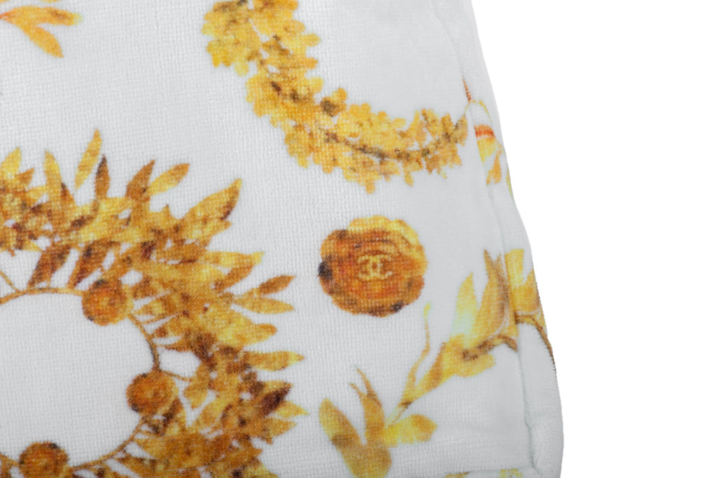 Chanel New White Terry Cloth Beach Bag