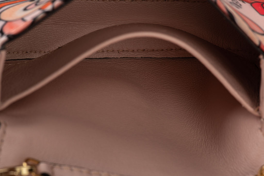 Fendi BNIB Flower Nano Baguette Silk