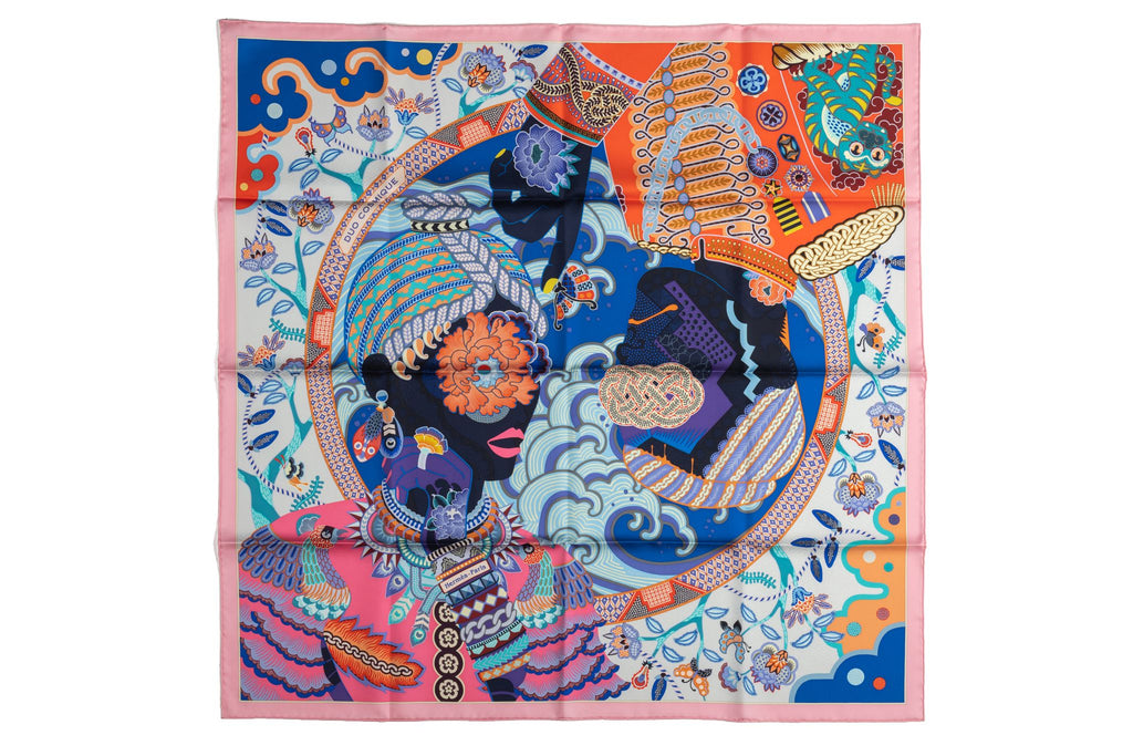 Hermès BNIB Multicolor Silk Scarf