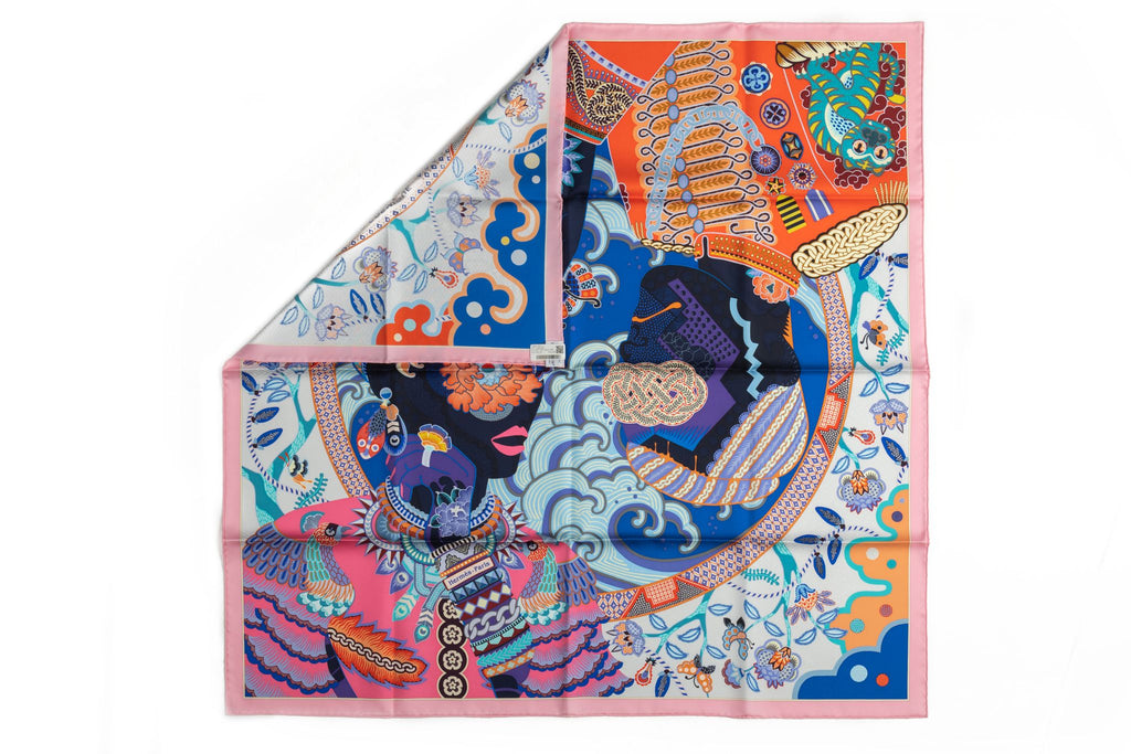 Hermès BNIB Multicolor Silk Scarf