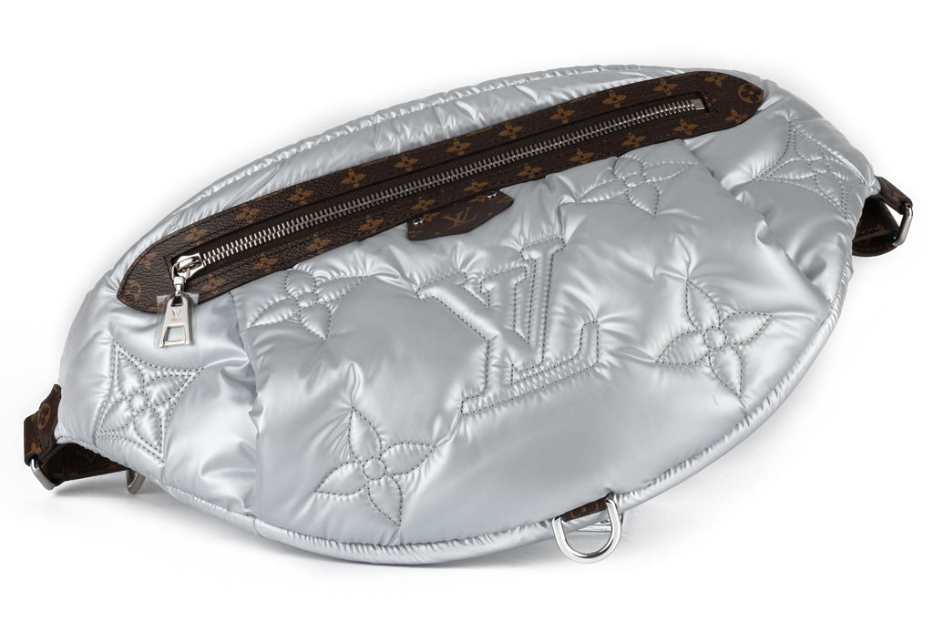 Vuitton NIB Silver Pillow Bumbag LOGO