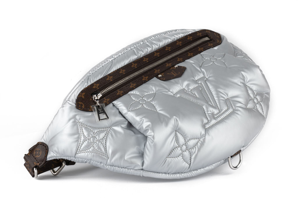 Vuitton NIB Silver Pillow Bumbag LOGO