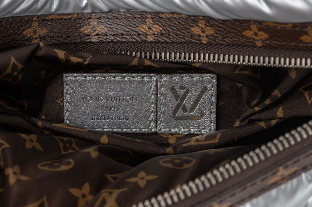 Vuitton NIB Silver Pillow Bumbag LOGO