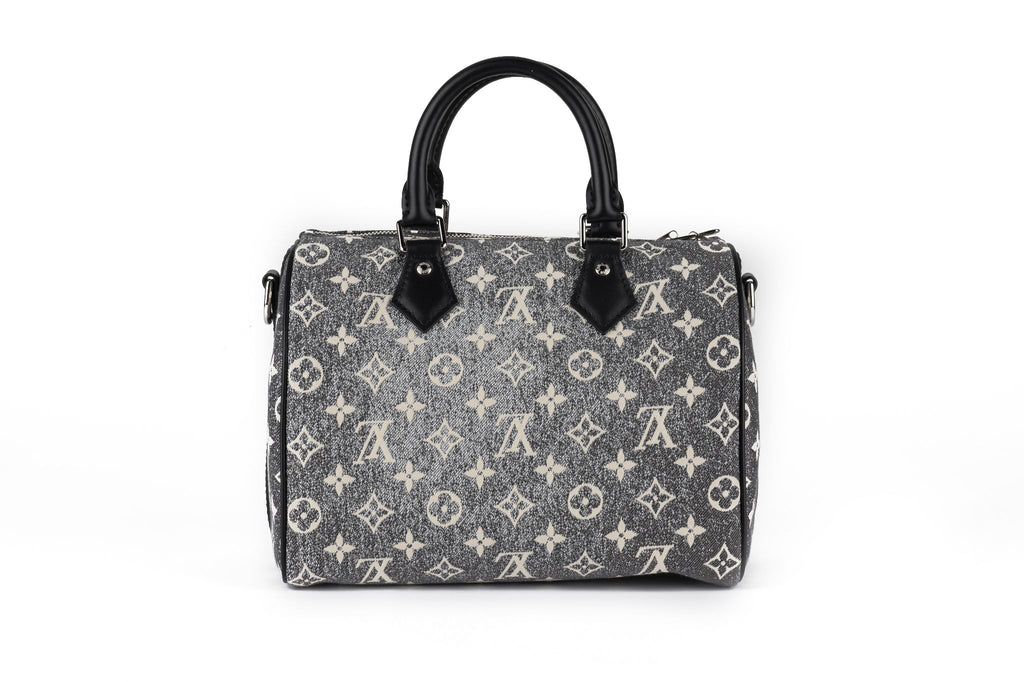 Vuitton NIB Speedy 25 Grey Denim