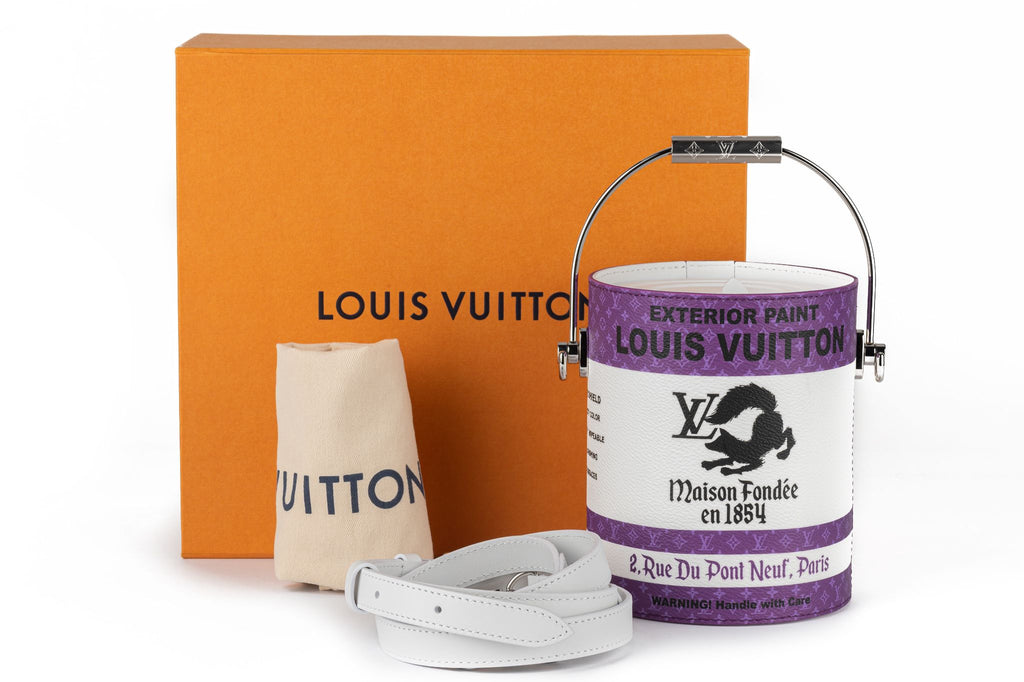 Vuitton NIB Paint Can Monogram Purple