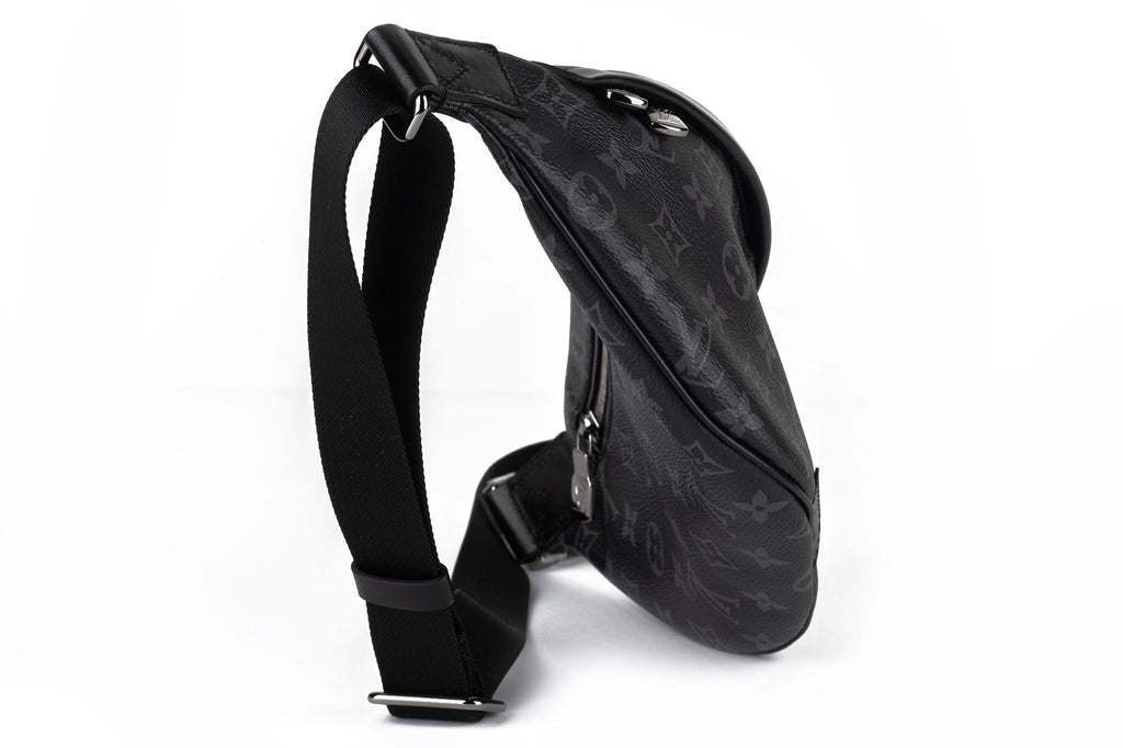 Vuitton NIB Gents Black Monogram Bumbag