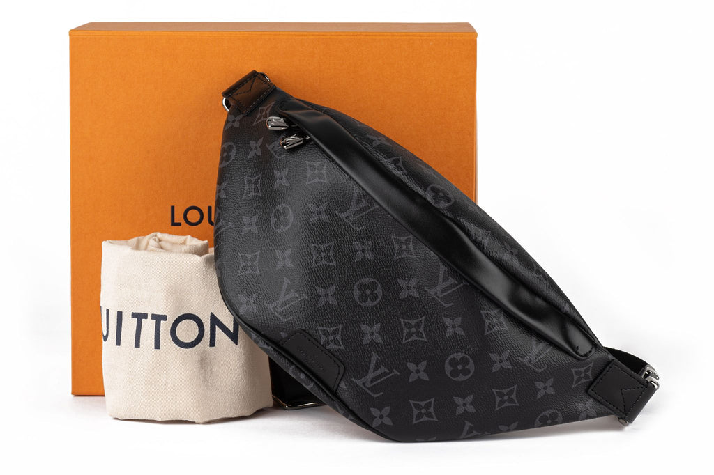 Vuitton NIB Gents Black Monogram Bumbag