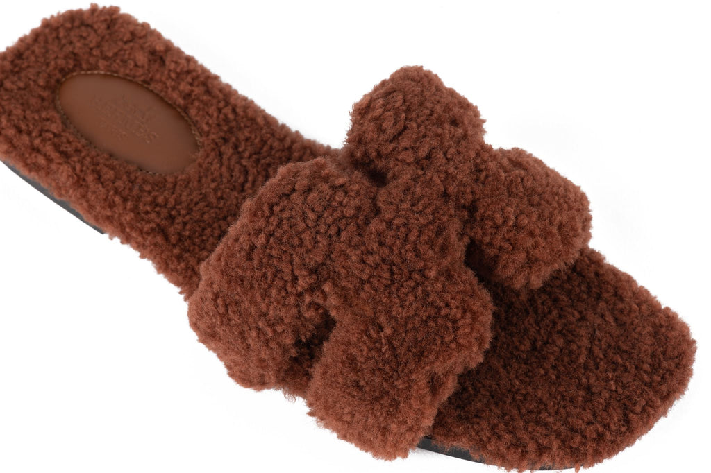 Hermes Shearling Oran Teddy Cognac BNIB