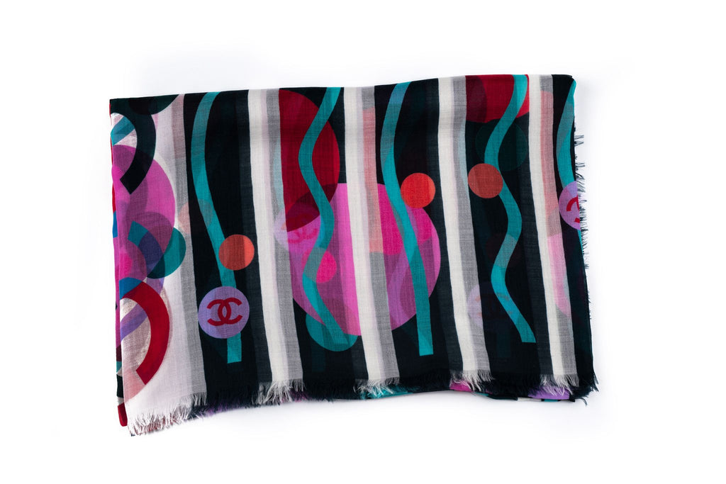 Chanel New Multicolor Cashmere Shawl