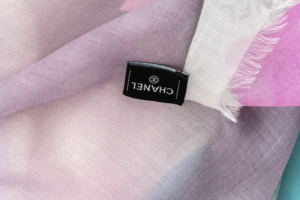 Chanel New Multicolor Camellia Shawl
