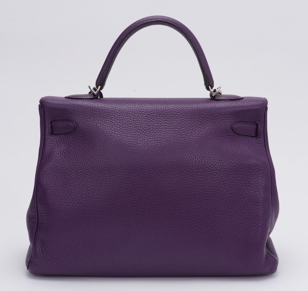 Hermès Kelly 35 Retourne Ultraviolet Bag