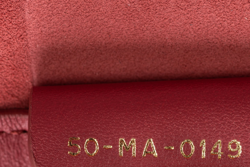 Dior New Medium Book Tote Dark Old Rose