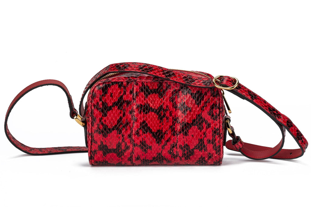 Gucci NIB Red Water snake Crossbody