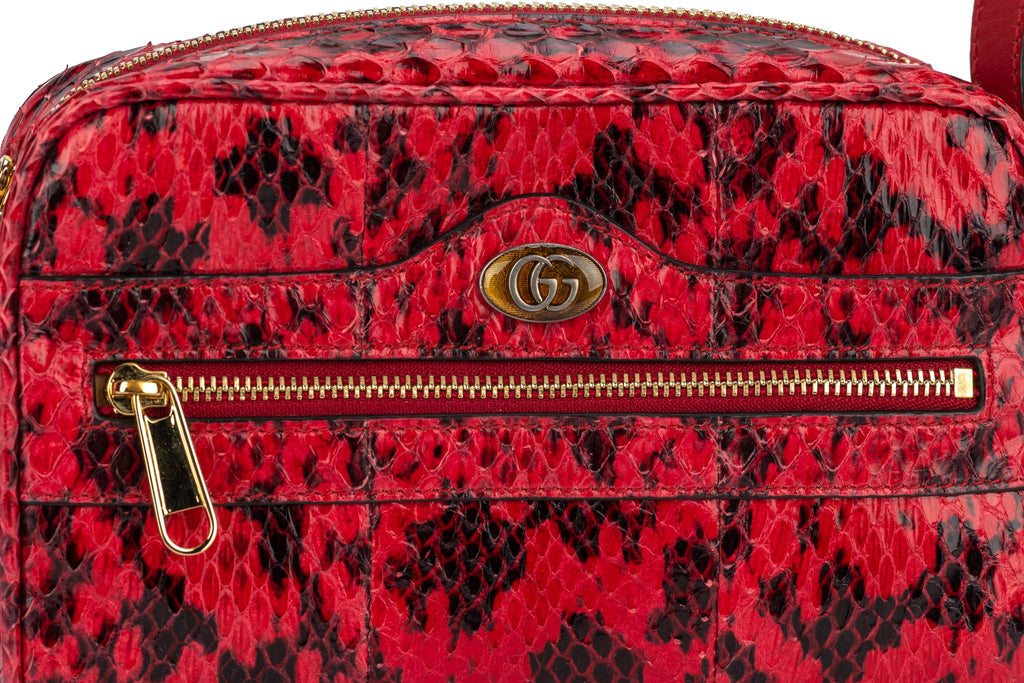 Gucci NIB Red Water snake Crossbody