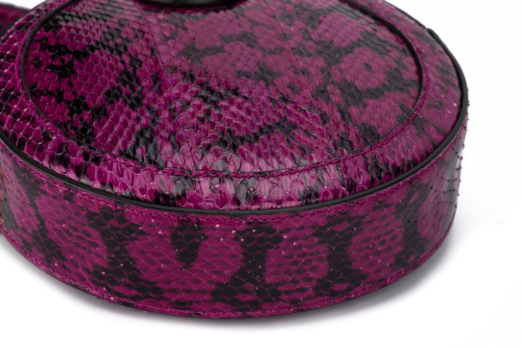 GUCCI Ophidia Watersnake Mini Round Bag