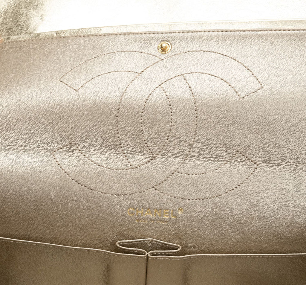 Chanel Purple Gold Maxi Reissue Flap