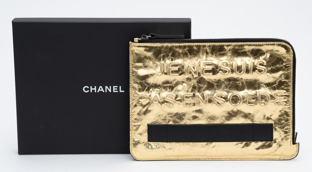 Chanel "Je Ne Suis Pas En Solde" Clutch