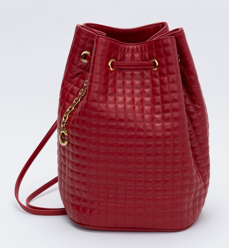 Celine New Red Leather Backpack