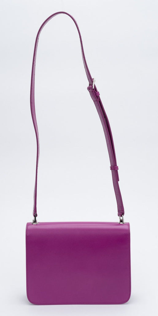 Ysl New Magenta Calfskin Shoulder Bag