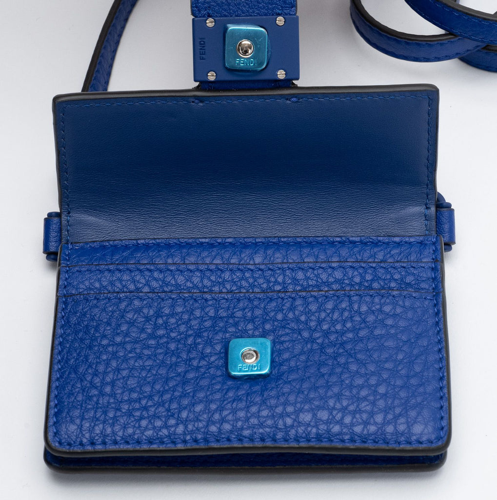 Fendi NIB Electric Blue Micro Baguette