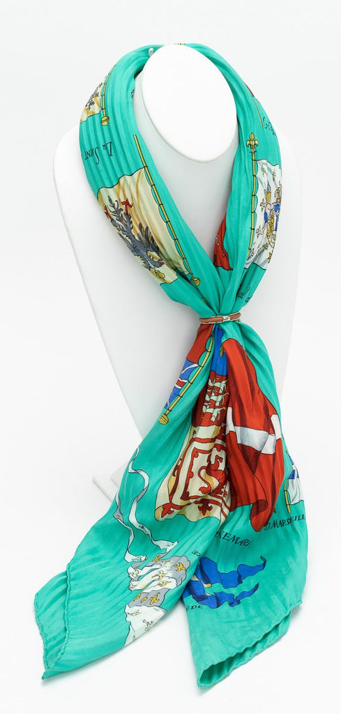 Hermes Scarf Ring Silver