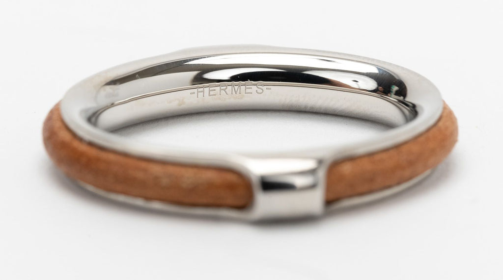Hermes Scarf Ring Silver
