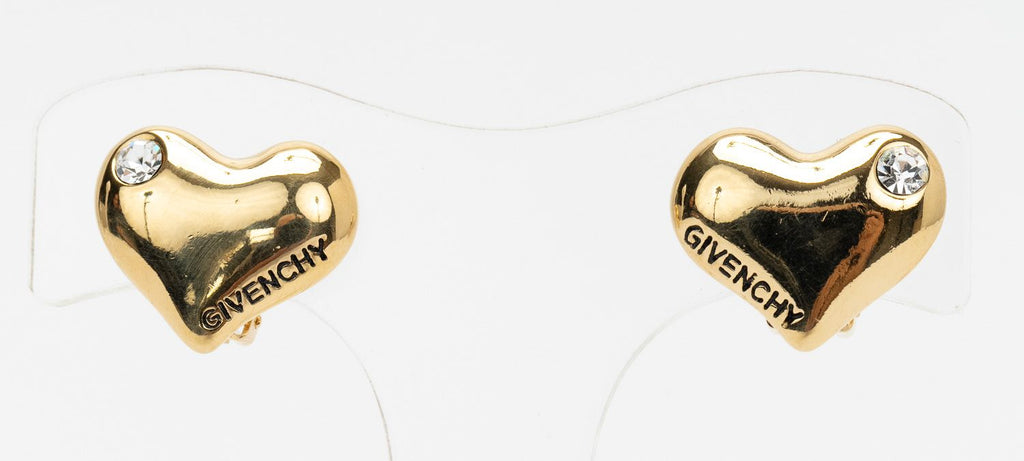 Givenchy 80s Heart Clip Ons Gold