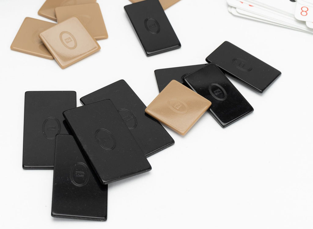 Fendi Vintage Black Lucite Poker Set