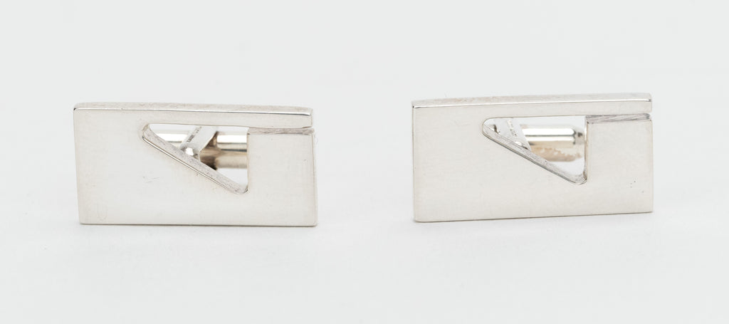 Gucci Logo Cufflinks Sterling Silver
