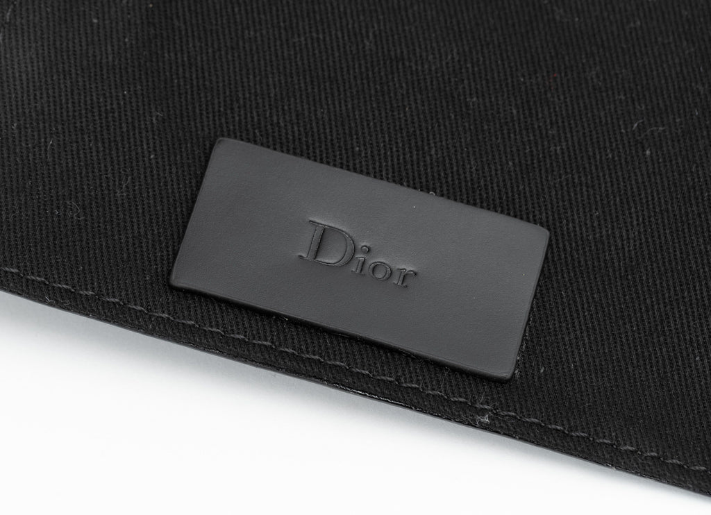 Dior NIB Black Leather Travel Shoe Kit