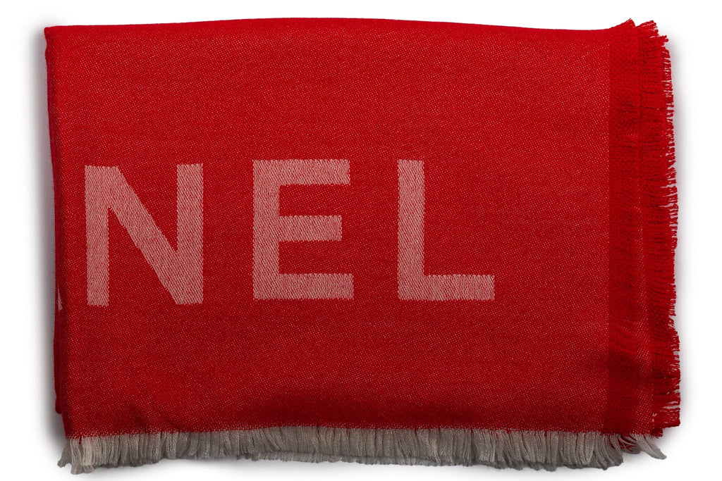 Chanel New Cashmere Shawl in Red