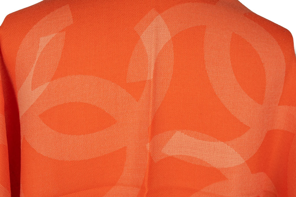 Chanel New Cashmere Shawl Orange