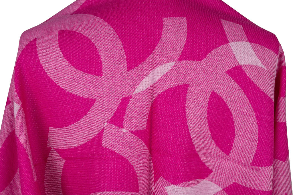 Chanel New Cashmere Shawl Fuchsia