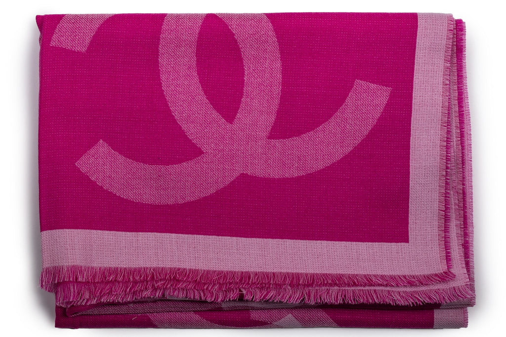 Chanel New Cashmere Shawl Fuchsia