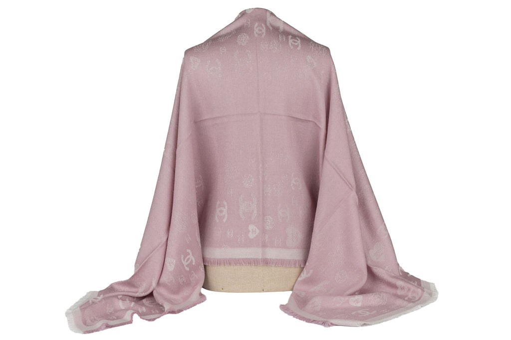 Chanel New Cashmere Shawl Pink