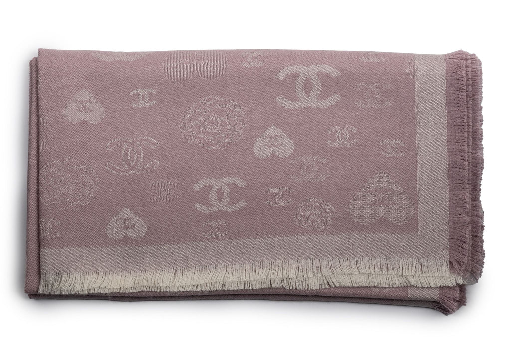 Chanel New Cashmere Shawl Pink