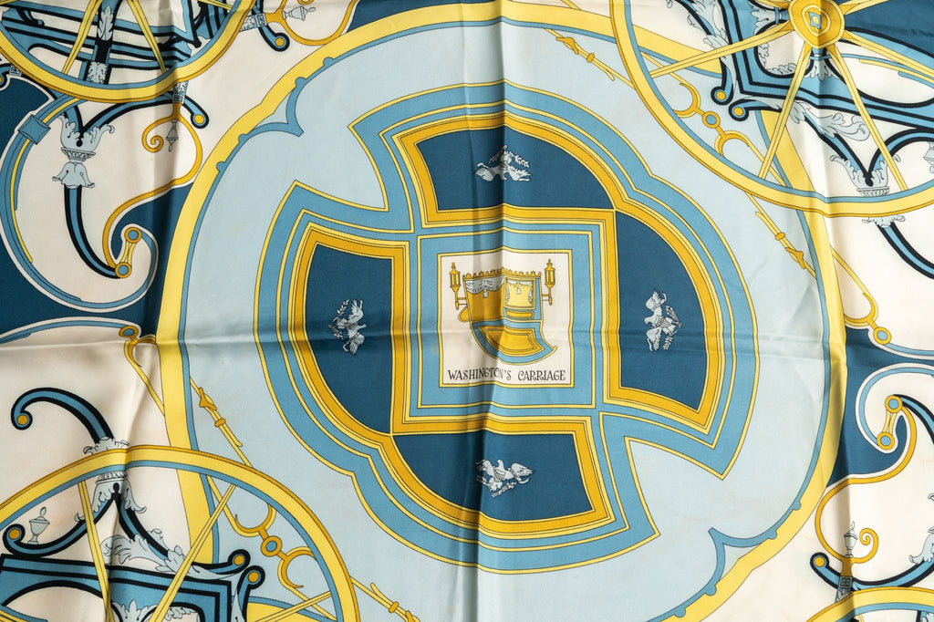 Hermès Washington's Carriage Scarf Silk