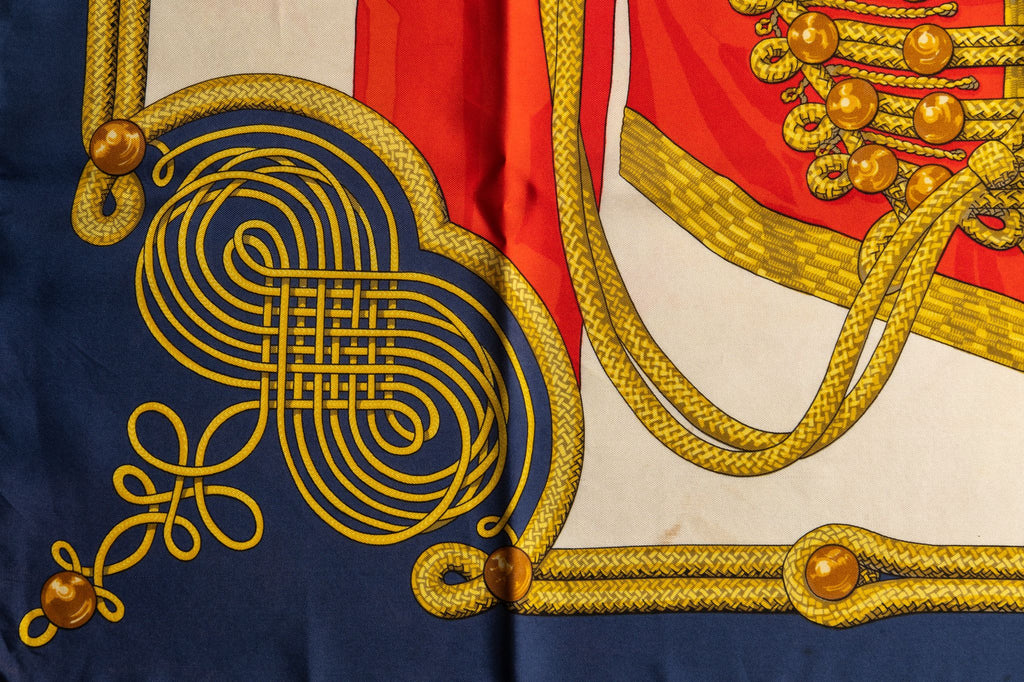 Hermès Vintage Silk Twill Brandebourg