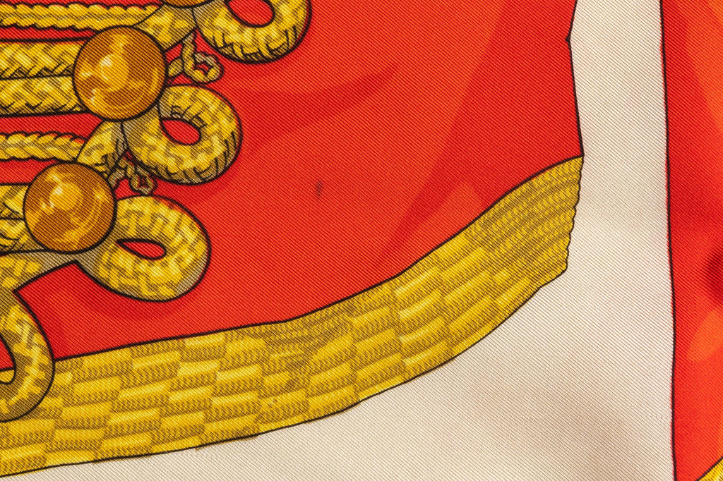 Hermès Vintage Silk Twill Brandebourg